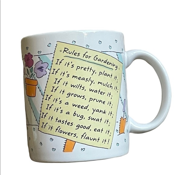 HALLMARK Rules for Gardening mug. - Picture 1 of 5